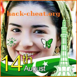 14 August Photo Frame Maker - Pakistan Flag Face icon