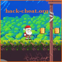 2d santa platformer icon