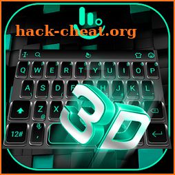 3D Black Tech Keyboard Theme icon