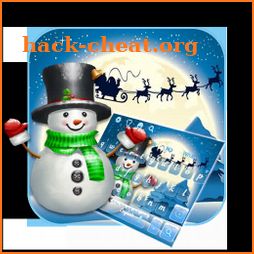 3D Cute Christmas Snow Man Keyboard Theme icon