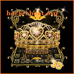 3D Golden Crown  Keyboard Theme icon