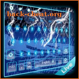 3D Live Heavy Rain Storm Keyboard Theme icon