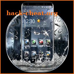 3D Rain Broken Glass Theme icon