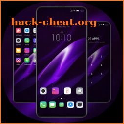 Abstract Bright Purple realme 2 theme icon