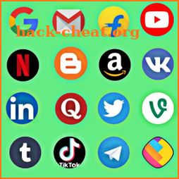 All in one social media app 2020 icon