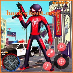 Amazing Superhero Stickman Rope Hero Gangstar icon