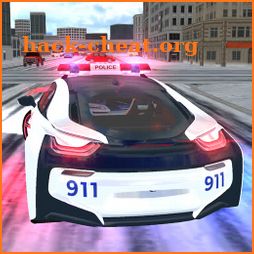 American i8 Police Car Game 3D icon