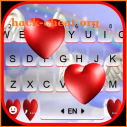 Angel Hearts Keyboard Background icon