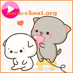 Animated Peach Goma stickers WAStickerApps icon