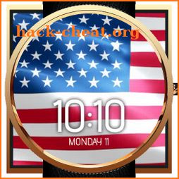 Animated USA Flag Watch Face icon