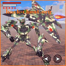 Army Airplane Robot Transform Simulator icon