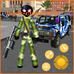 Army Commando Stickman Rope Hero Survival icon