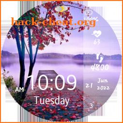 Autumn Lake Digital Watch face icon