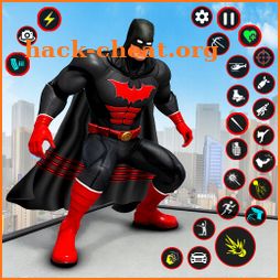 Bat Hero Dark Crime City Game icon