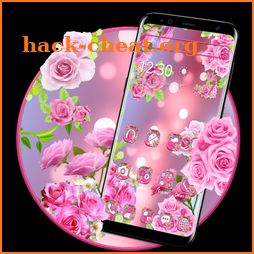 Beautiful Pink Rose Theme icon