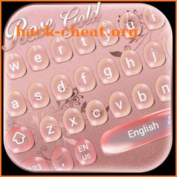 Beautiful Rose Gold Water Drops Keyboard Theme icon