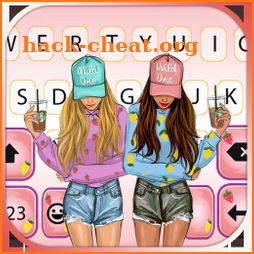 BFF Besties Keyboard Background icon