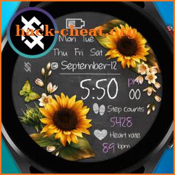 BFF1- Blackboard Art Sunflower icon