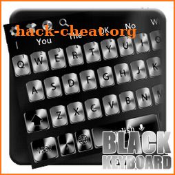 Black and white classic metal keyboard theme icon