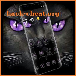 Black Evil Cat Dark Theme icon