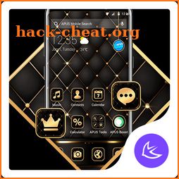 Black golden APUS Launcher theme icon