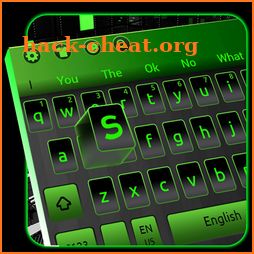 Black Green Tech keyboard icon