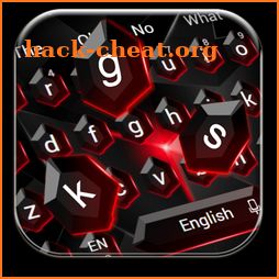 Black Red Crystal Keyboard icon