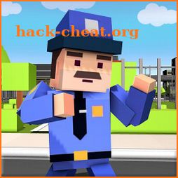 Blocky Police Vs Street Fighting icon