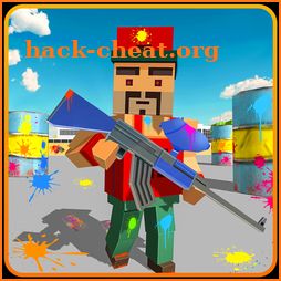 Blocky Vegas Paintball Arena Shooting Pro icon