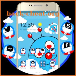 Blue Cute Cartoon Theme icon