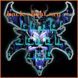 Blue Dragon Skull Keyboard Theme icon