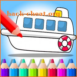 Boat Paint vs Draw - Kids Coloring Book icon