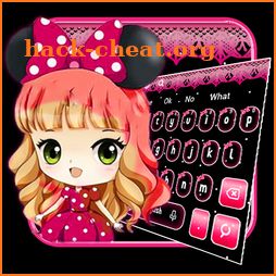 Bowknot Girl Keyboard Theme icon