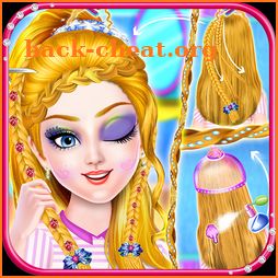 Braided hairstyles Girls Hairdo Salon Game icon