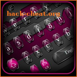 Bright Metal Black Pink Keyboard icon