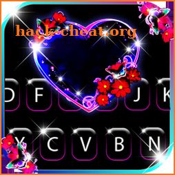 Bubble Heart Keyboard Background icon