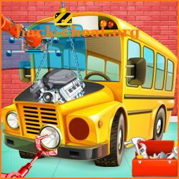 Build the Bus in Factory: Vehicle Builder Games icon