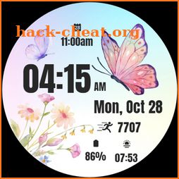 Butterfly Flower  Watch Face icon