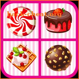 Candy & Desserts Kids Memory Matching Game icon