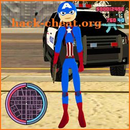 Captain Stickman Rope Hero Newyork Gangster Crime icon