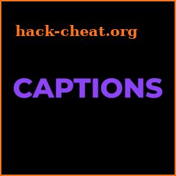 Captions: Subtitles for videos icon