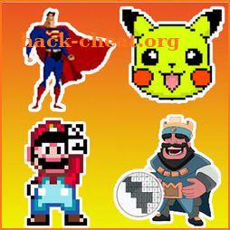 Cartoon Pixel Book - Pixel Art Coloring Number icon