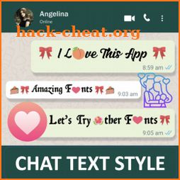 Chat Stylish font for Whatsapp icon