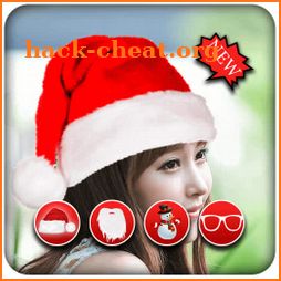 Christmas cap photo editor icon