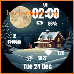 Christmas Eve Moon Watch Face icon