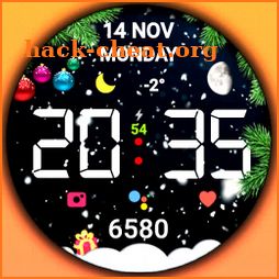 Christmas snow globe Watchface icon