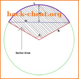 Circle calculator + Arc Calculator - No Ads icon