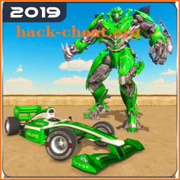 City Formula Car Robot Transform Robot Car Games icon