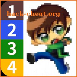 Color by Number - Ben 10 Pixel Art icon