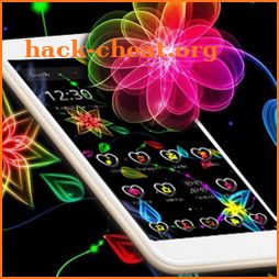 Color Neon Dark Flowers Theme icon